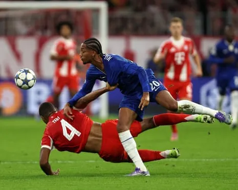 The Blues' boss explodes when Bayern Munich center-back Tah escapes sending-off in UCL loss